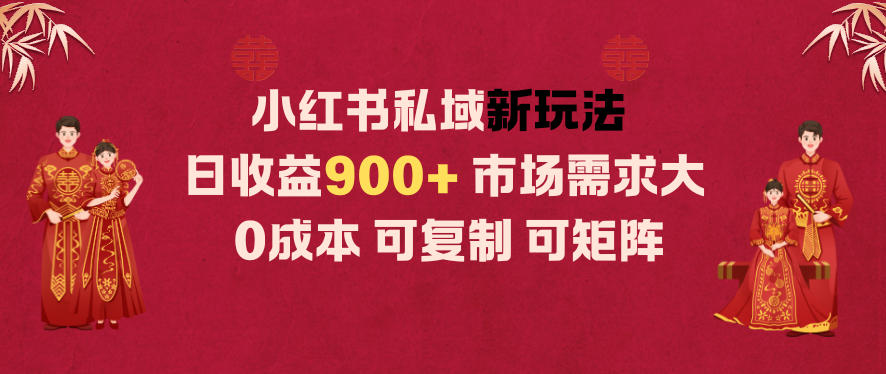 小红书私域新玩法日收益9张+,市场需求大,0成本可复制可矩阵-智云网