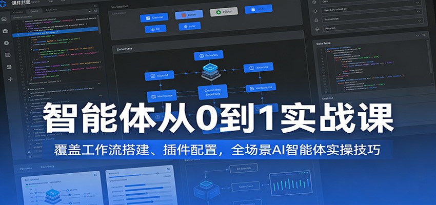 智能体从0到1实战课:覆盖工作流搭建、插件配置,全场景AI智能体实操技巧-智云网