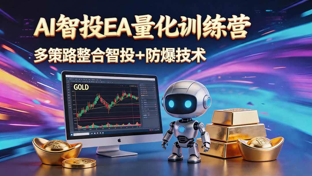 (18880期)AI智投EA量化运营技术,自动化黄金操盘技术,小白也可以轻松上手日入1000+-智云网