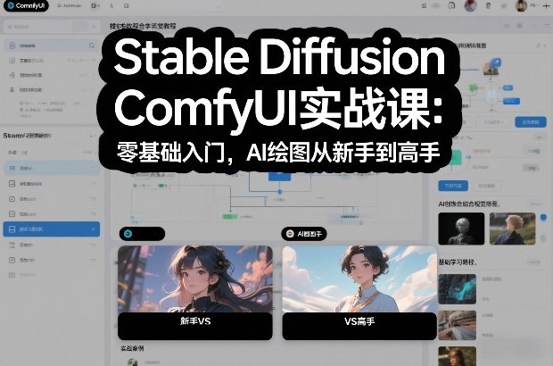 Stable Diffusion ComfyUI实战课:零基础入门,AI绘图从新手到高手-智云网
