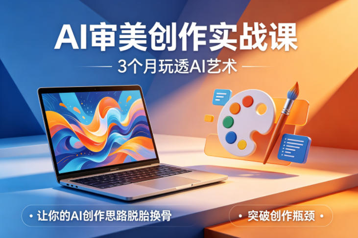 AI审美创作实战课，3个月玩透AI艺术，让你的AI创作思路脱胎换骨，突破创作瓶颈（更新0617）-智云网