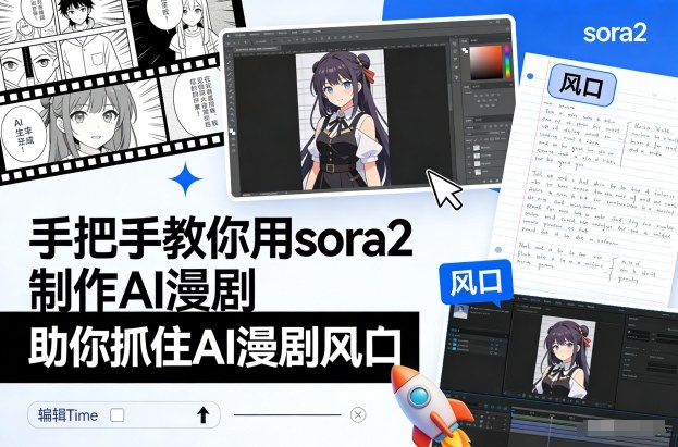 手把手教你用sora2制作AI漫剧,助你抓住AI漫剧风口-智云网