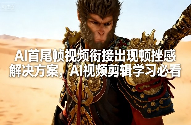 AI首尾帧视频衔接出现顿挫感解决方案,AI视频剪辑学习必看-智云网