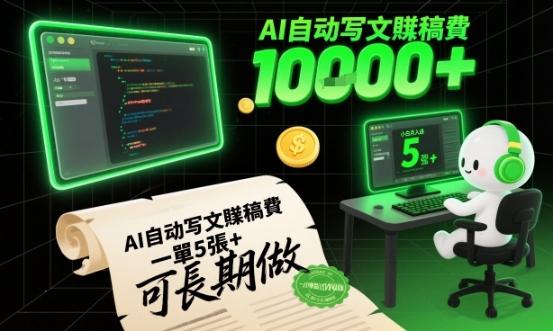 AI自动写文賺稿费,一单5张+,小白月入过W,收益稳定可长期做-智云网