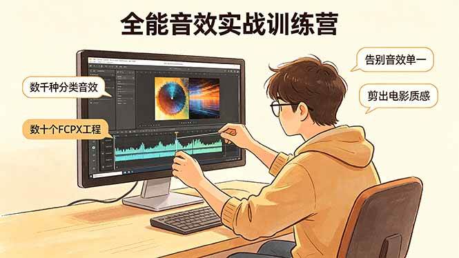 (18287期)全能音效实战训练营:数千种分类音效+数十个FCPX工程,告别音效单一,剪出电影质感-智云网