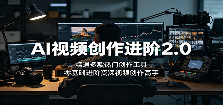 AI视频创作进阶2.0:精通多款热门创作工具,零基础进阶资深视频创作高手-智云网