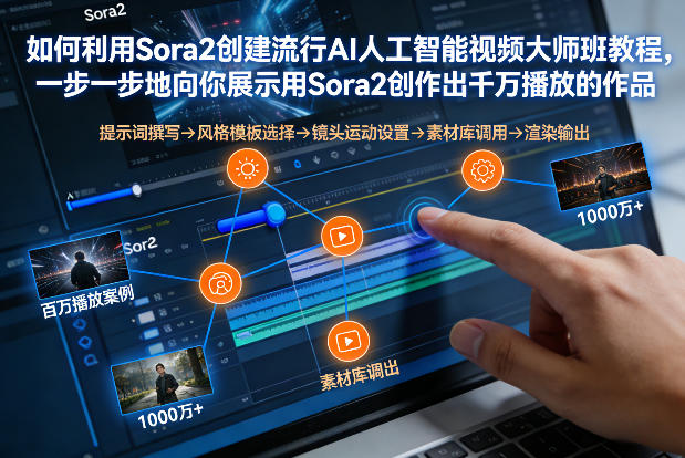 如何利用Sora2创建流行AI人工智能视频大师班,一步一步地向你展示用Sora2创作出千万播放的作品-智云网