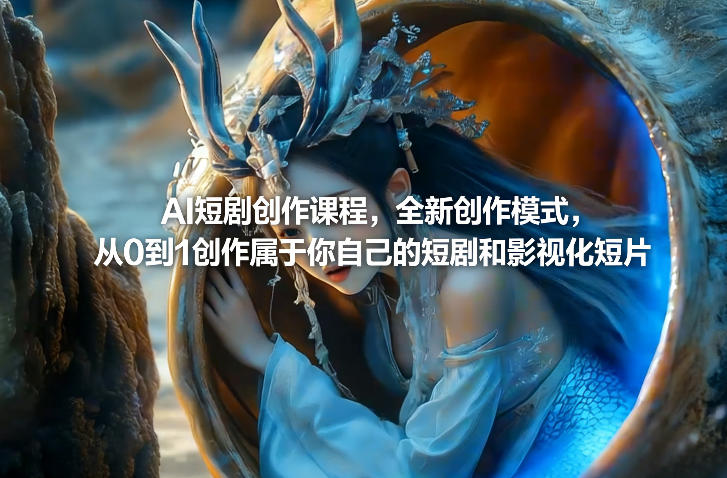 AI短剧创作课程,全新创作模式,从0到1创作属于你自己的短剧和影视化短片-智云网
