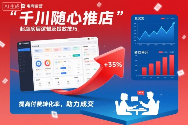 千川随心推起店底层逻辑及投放技巧,提高付费转化率,助力成交-智云网