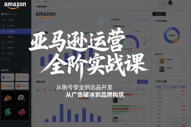 亚马逊运营全阶实战课，从账号安全到选品开发，从广告破冰到品牌构筑（更新2026年2月）-智云网