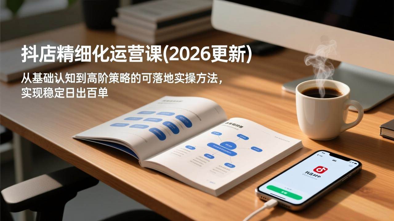 (18421期)抖店精细化运营课(更新5月),从基础认知到高阶策略的可落地实操方法,实现稳定日出百单-智云网