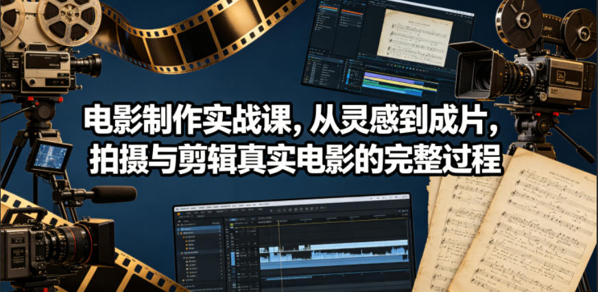 电影制作实战课,从灵感到成片,拍摄与剪辑真实电影的完整过程【原创双语字幕】-智云网