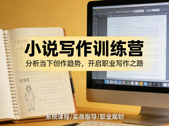 小说加写作训练营,带你分析如何在当下脱颖而出,开启你的职业创作之路-智云网