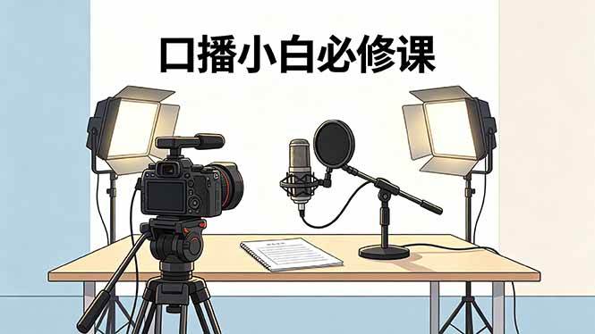 (18428期)口播小白必修课:录像收音灯光设备+脚本撰写,搭专业级录制场景-智云网
