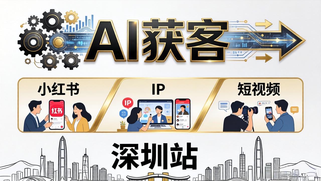 2026AI获客大课深圳站:4月17日-19日3天2夜拆透小红书+IP+短视频,老板操盘手必来-智云网