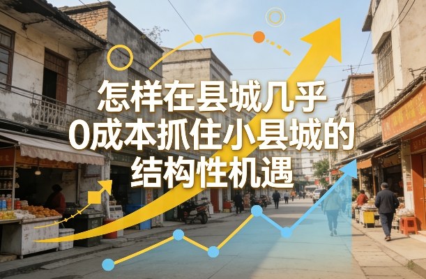 付费文章：怎样在县城几乎0成本抓住小县城的结构性机遇-智云网