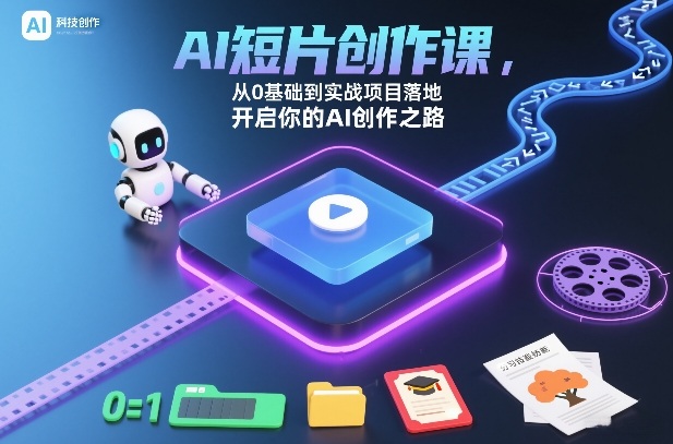 AI短片创作课，从0基础到实战项目落地，开启你的AI创作之路（更新）-智云网