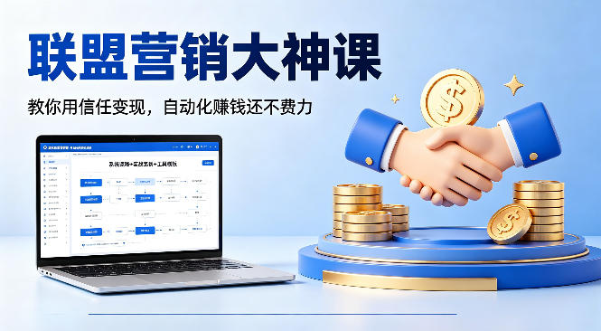 联盟营销大神课,教你用信任变现,自动化賺钱还不费力【原创双语字幕】-智云网