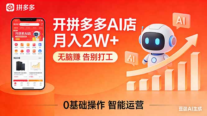 开一家拼多多AI店,月入2W+,无脑赚,告别打工,附SOP手册-智云网