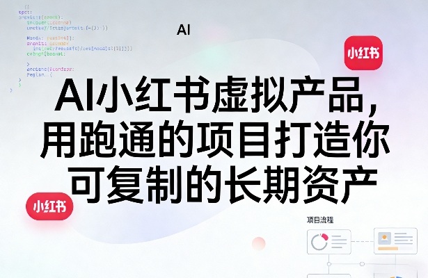 AI小红书虚拟产品,用跑通的项目打造你可复制的长期资产(更新)-智云网