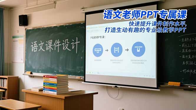 语文老师PPT专属课：快速提升课件制作水平，打造生动有趣的专业级教学PPT-智云网