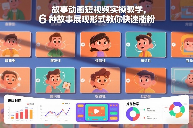 故事动画短视频实操教学,6种故事展现形式教你快速涨粉-智云网