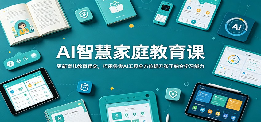 AI智慧家庭教育课:更新育儿教育理念,巧用各类AI工具全方位提升孩子综合学习能力-智云网