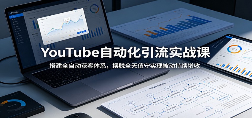 YouTube自动化引流实战课：搭建全自动获客体系，摆脱全天值守实现被动持续增收-智云网