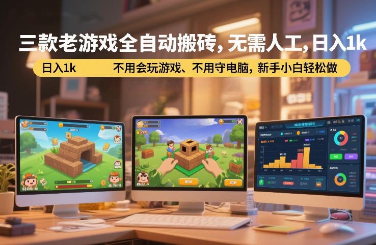 三款老游戏全自动搬砖,无需人工,日入1k,不用会玩游戏、不用守电脑,新手小白轻松做【揭秘】-智云网