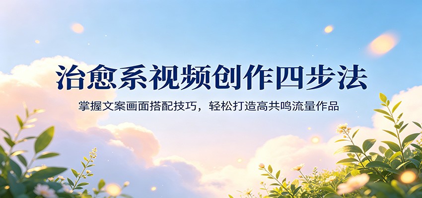 治愈系视频创作四步法:掌握文案画面搭配技巧,轻松打造高共鸣流量作品-智云网