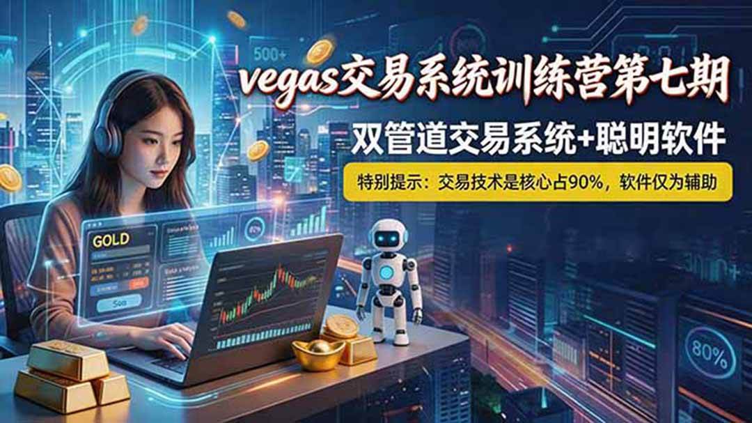 （18770期）【海外美金AI搬砖】Vegas交易技术+聪明软件， 黄金期货日赚50-1000U， 长期稳定，小白轻松上手-智云网