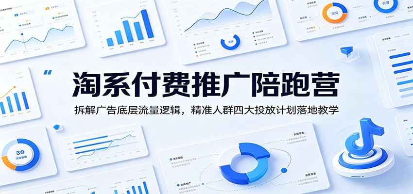 淘系付费推广陪跑营:拆解广告底层流量逻辑,精准人群四大投放计划落地教学-智云网