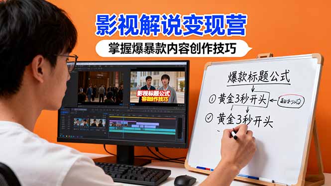影视解说变现营:通过30+实战案例爆款内容创作技巧,掌握影视解说盈利密码-智云网