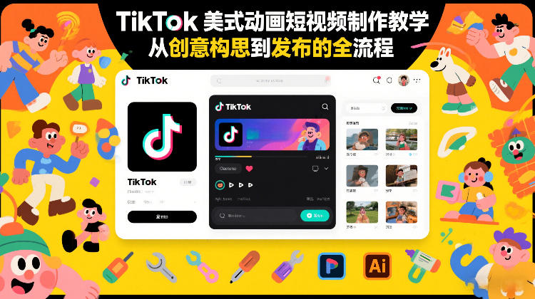 TikTok美式动画短视频制作教学,从创意构思到发布的全流程-智云网