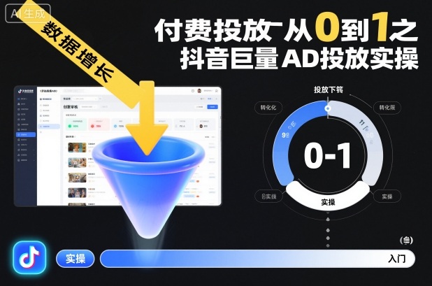 付费投放从0到1之抖音巨量AD投放实操-智云网