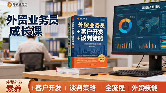 外贸业务员成长课：职业素养+客户开发+谈判策略、掌握全流程外贸技能-智云网