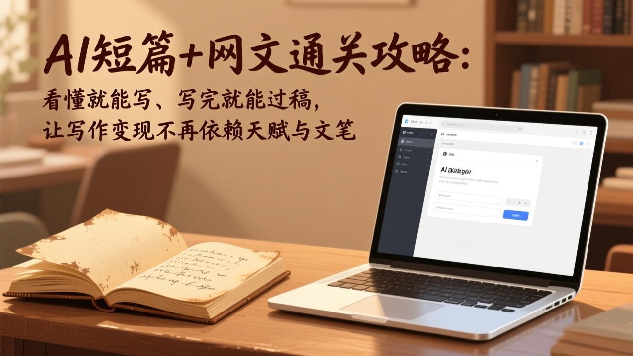 AI短篇+网文通关攻略-更新4月:看懂就能写、写完就能过稿,让写作变现不再依赖天赋与文笔-智云网