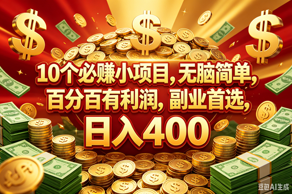 （18793期）10个必赚的小项目，百分百赚元子，无脑简单，副业首选，日入400+-智云网