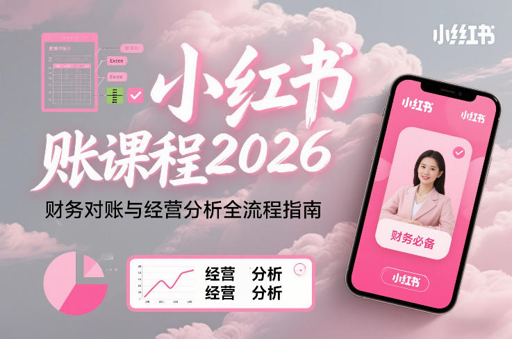 小红书对账课程2026,财务对账与经营分析全流程指南-智云网