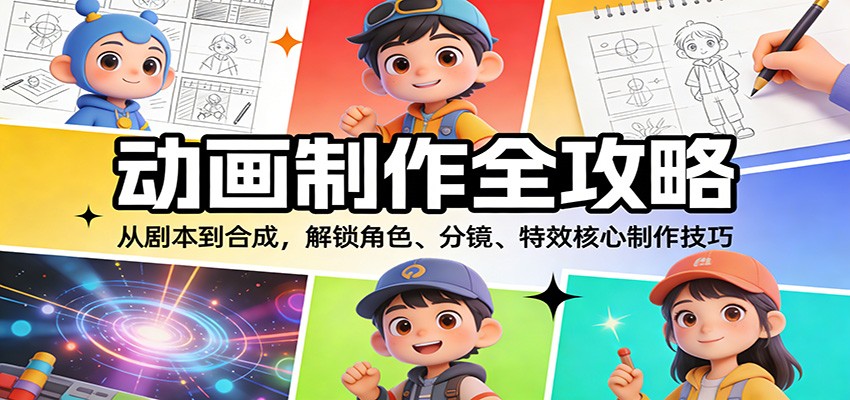 动画制作全攻略:从剧本到合成,解锁角色、分镜、特效核心制作技巧-智云网
