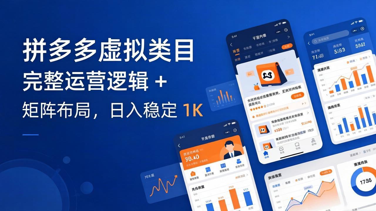 拼多多虚拟类目干货:完整运营逻辑 + 矩阵布局,日入稳定 1K-智云网