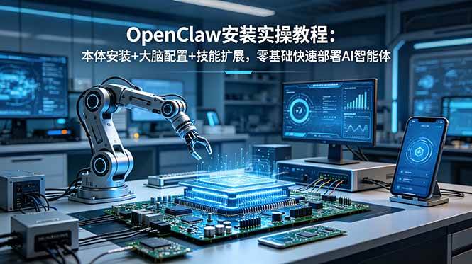 (18982期)OpenClaw安装实操教程:本体安装+大脑配置+技能扩展,零基础快速部署AI智能体-智云网