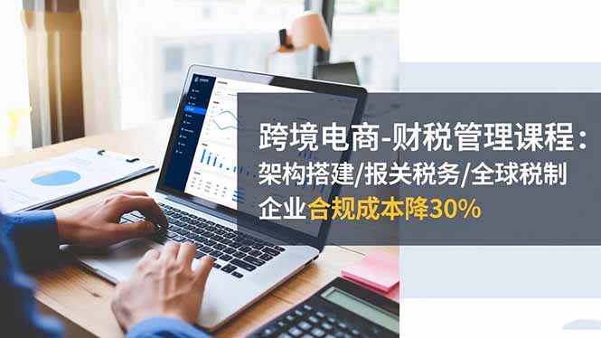 跨境电商-财税管理课程:架构搭建/报关税务/全球税制,企业合规成本降30%-智云网