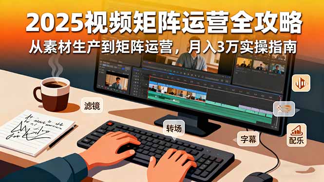2025短视频矩阵运营全攻略:从素材生产到矩阵运营,月入3万实操指南-智云网