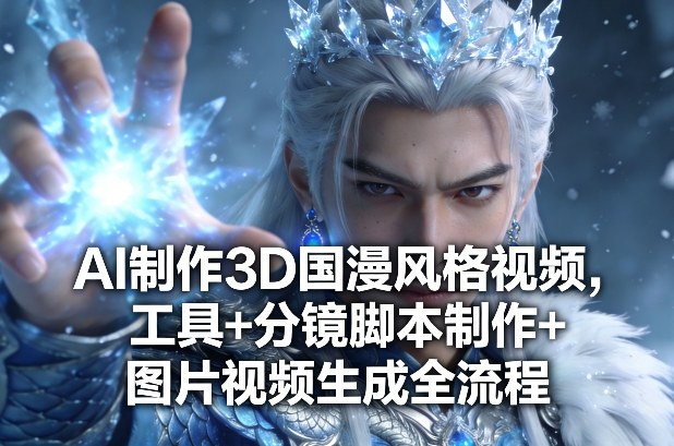 AI制作3D国漫风格视频，工具+分镜脚本制作+图片视频生成全流程-智云网