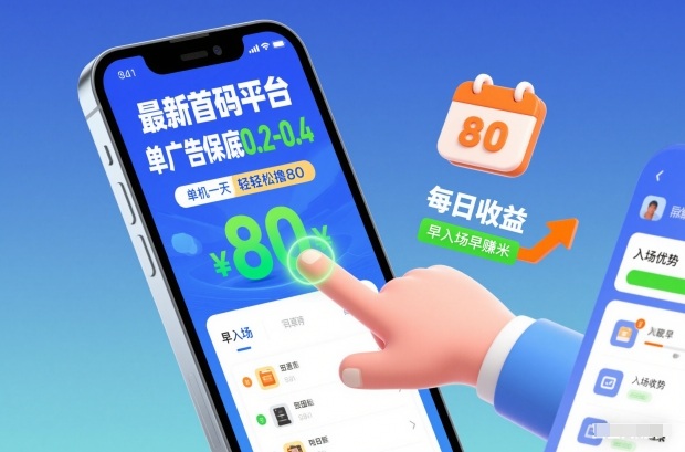 最新首码平台,单广告保底0.2-0.4,单机一天轻松撸80,早入场早賺米【揭秘】-智云网