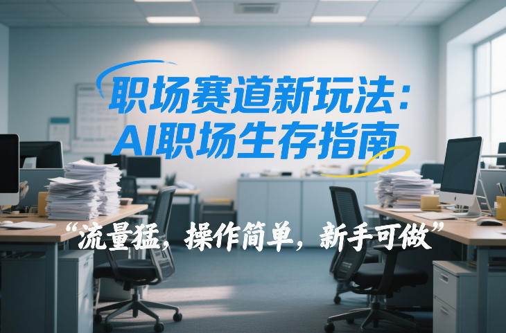 职场赛道新玩法:AI职场生存指南,流量猛,操作简单,新手可做-智云网