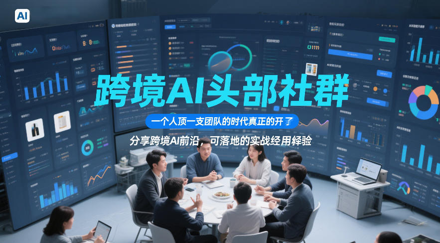 跨境AI头部社群,一个人顶一支团队的时代真正的开始了,分享跨境AI前沿,可落地的实战经验(更新)-智云网