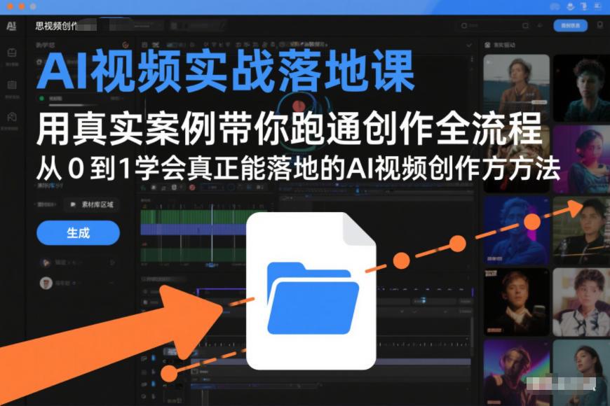 AI视频实战落地课,用真实案例带你跑通创作全流程,从0到1学会真正能落地的AI视频创作方法-智云网