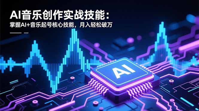 AI音乐创作实战技能:掌握AI+音乐起号核心技能,月入轻松破万-智云网